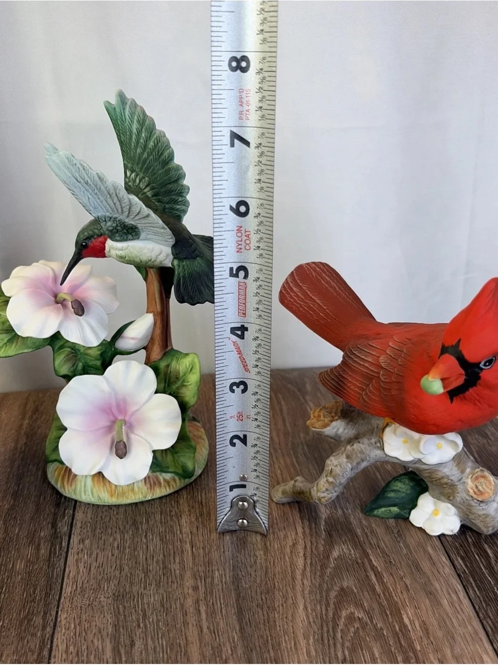 Vintage Avon Cardinal, Hummingburd,  Bluebird Porcelain Figurine  1985 & 1986